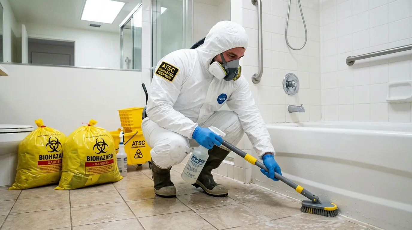 Decontamination equipment deployed for Blood Cleanup in Cameron